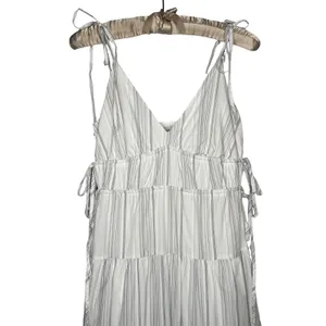 Rails Organic Cotton‎ Tiered Neutral Striped Midi Dress Size XS Sundress thumbnail 4