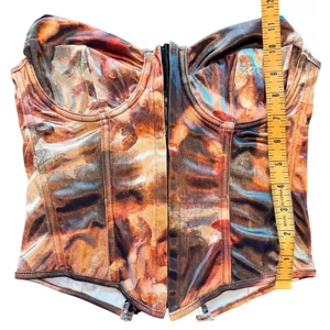 Renaissance Cherub Corset S Lace Up Bustier Top Goblin Castlecore‎ Artsy Regency thumbnail 12