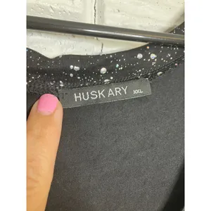 Huskary Maxi Dress Womens‎ XXL Black Excellent Glitter Galaxy V-Neck Side Slit thumbnail 5