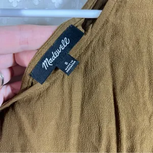 Madewell Green Downtown Tie Back‎ Dress thumbnail 4