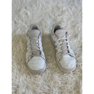 Adidas Grand Court Iridescent Stripe‎ White Sneakers Womens Size 6 Shoes thumbnail 2