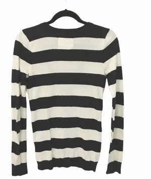 Hollister ★ Varsity Collegiate Rugby Stripe Cardigan Sweater ★ Navy White thumbnail 7
