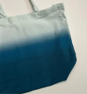 Athleta Tote Bag Lightweight Beach Travel Gym Ombré Blue thumbnail 6