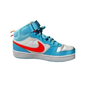 Nike Court Borough Mid 2 GS Blue White Orange High Top Sneakers Youth 4.5Y thumbnail 3