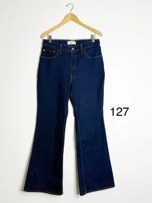 Abercrombie & Fitch Vintage Flare Jeans High Rise 10R Dark Wash 30x32 thumbnail 6