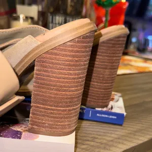 Marc Fisher Beige Open-Toe Heeled‎ Sandals thumbnail 5