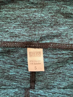 Fleo Women's Teal Heather Bike Shorts thumbnail 3