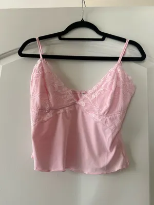 Baby Pink Lace Tank Top thumbnail 1