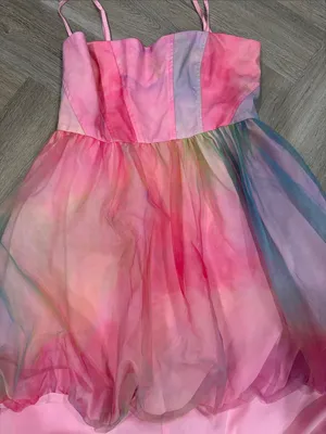 Hutch Anthropologie Rainbow Tulle Pixie Gown High Low Party Dress Size 10 thumbnail 4