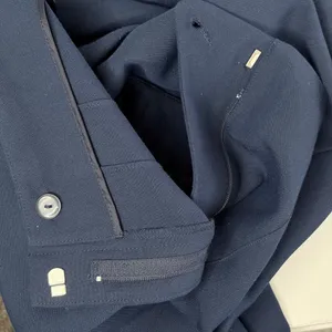 Abercrombie & Fitch Navy Forme Straight Pants thumbnail 7