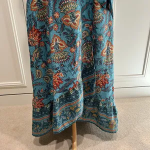 Band Of The‎ Free Faux Wrap Maxi Dress Floral Boho Peasant Romantic Cottagecore thumbnail 3