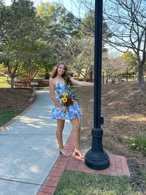 Camille La Vie Floral Dress Homecoming thumbnail 4