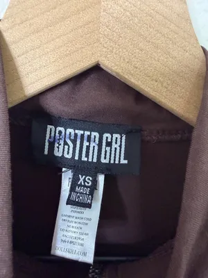 Poster Grl Brown‎ Future Leaders Sport Jumpsuit Womens Size XS thumbnail 5