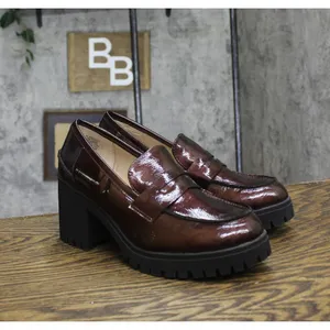 NEW Sun + Stone Womens Presscott Loafer Pumps 10019660600 Wine Pat Purple 10M thumbnail 5