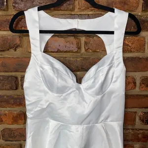 NWT Peppermayo White Candice Sleeveless Sweetheart Mini Dress Women's Size US 8 thumbnail 3