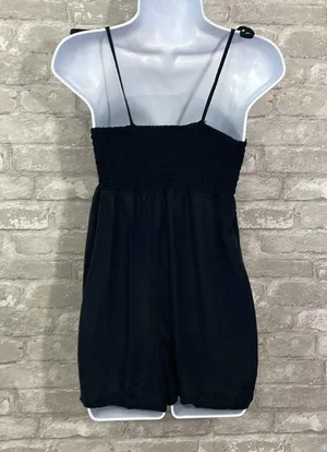 Urban Outfitters Out From Under Black Smocked Romper thumbnail 4
