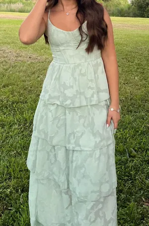 Showpo Formal Green Dress thumbnail 1