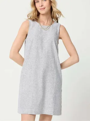 J. Crew Striped Linen Blend Sleeveless Mini Dress Women’s 6 thumbnail 1