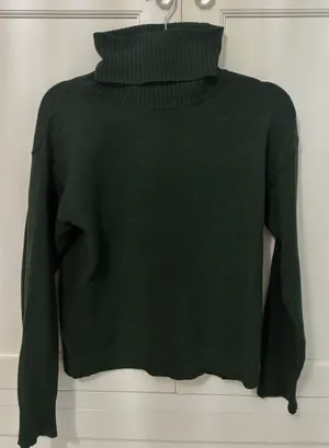 Lulus Green Turtleneck Sweater Top thumbnail 1