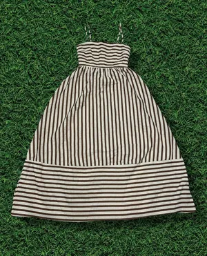 Lulus Striped Midi Dress thumbnail 1