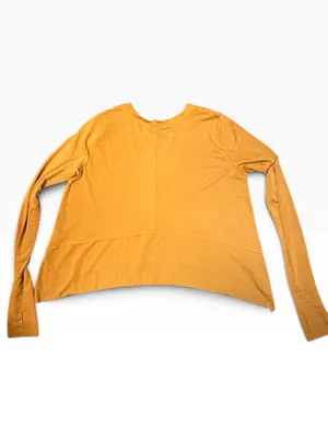 Free People Movement Medium Russet Orange Long Sleeve High Low Workout Top thumbnail 8