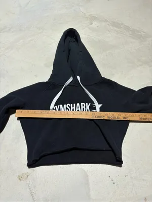 Gymshark Black Cropped Hoodie small thumbnail 6