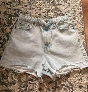 ZARA High-Waisted Denim Shorts thumbnail 1