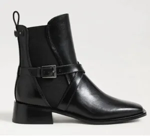 Sam Edelman Women's Tanner Ankle Boot Black Size‎ 6.5 Decorative Strap Buckle thumbnail 1