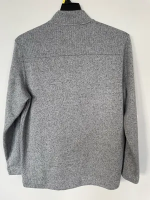 TELLURIDE Original brand men’s fleece sweatshirt US Large Gray 1/4 Zip Pullover thumbnail 2