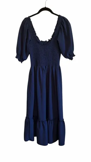 Hill House Home The Louisa Nap Dress Navy Size Small Midi Dress thumbnail 1
