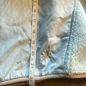 Jordan Cropped Pullover Jacket Women's Size 2XL XXL Blue Fleece Hooded thumbnail 9