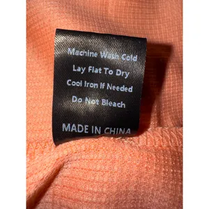 POL Womens Peach Waffle Knit Plaid Flannel Trim Zip Up Hoodie MFT584 Orange M thumbnail 9
