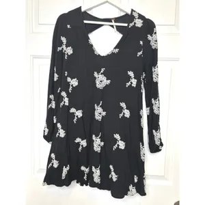 Free People Emma Austin Embroidered Floral‎ Mini Dress Small thumbnail 2