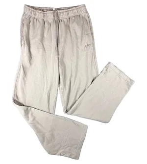 Alo Yoga Accolade Sweatpants Womens Medium Taupe Wide Leg Fleece Lounge Trousers thumbnail 1