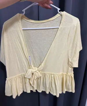 Flowy Ruffle Top Yellow Size M thumbnail 2