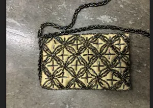 Cute Flapper Style Purse With Gold Flair thumbnail 4