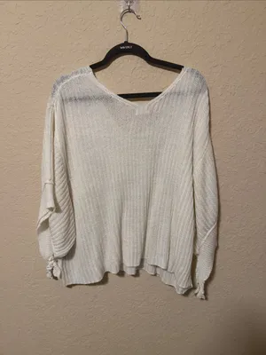 POL Cream Knit Sweater Top thumbnail 4