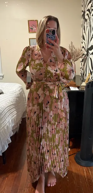 MELLODAY Floral long sleeve Maxi Dress thumbnail 1