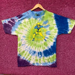 Naruto Shippuden- Naruto Uzumaki - Shadow Clone Jutsu Tie Dye Anime T-Shirt XL thumbnail 1