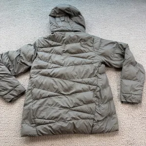 Columbia Womens Gray Quilted Hooded Puffer Jacket WL0880 Size S thumbnail 2