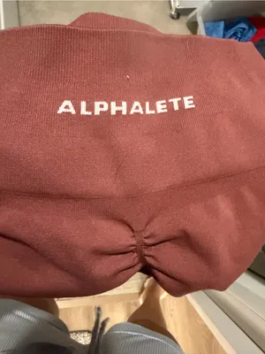 Alphalete Women's Maroon High-Waist Leggings thumbnail 3