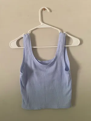 Wild Fable Women's Ribbed Tank Top - Light Blue thumbnail 2