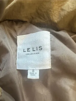 Le Lis Olive Green Quilted Puffer Jacket thumbnail 5