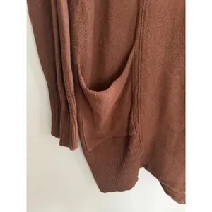 Free People We the Free Oversized Knit Cardigan Brown Women's Size Medium thumbnail 9
