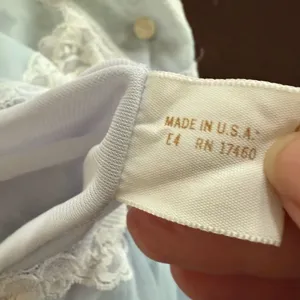 Vintage 70s Aristocraft Long Pastel Blue Nightgown M thumbnail 9