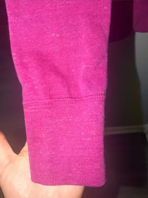 Nike lightweight zip up athletic hoodie in berry color M thumbnail 6