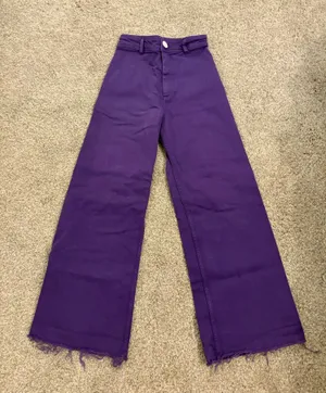 ZARA Marine Straight Jeans High-Waisted thumbnail 1