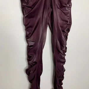 Alo yoga High-Waist Cinched Legging Oxblood Shine Purple Womens Large thumbnail 11