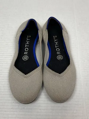 Rothy'S The Flat Round Toe Cream Ballet Flats Shoes Women'S 7.5 thumbnail 2