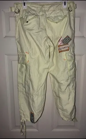 Vintagew LAVORO Cargo Crop Pants Y2K size 3 S /M ……15 waist thumbnail 2